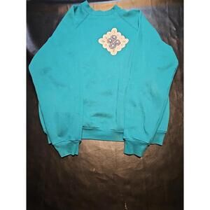 Vintage Grandma Sweater Custom Doyle Designs Size Large Grandmacore